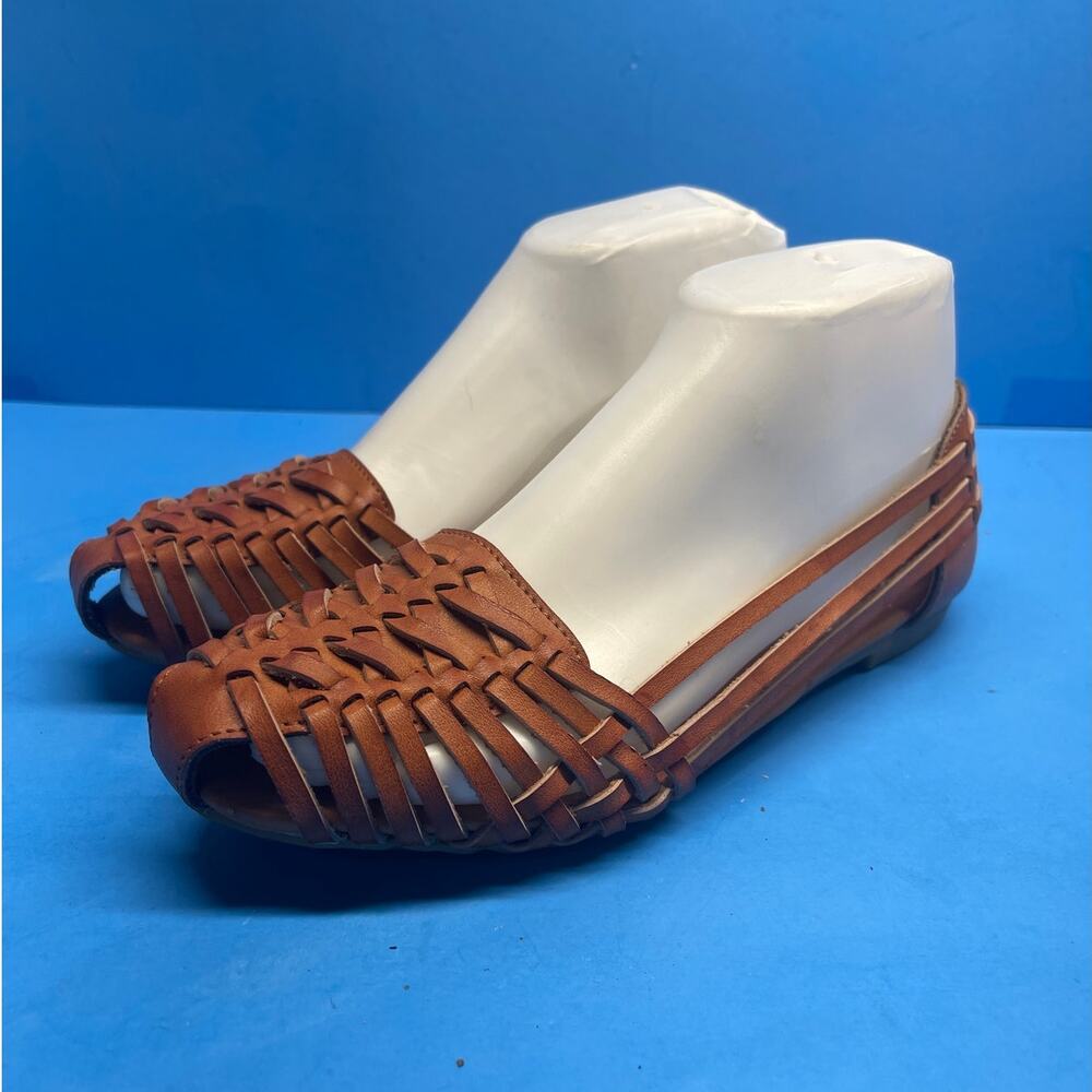 Bamboo Brown Women's Shoes Size 6 36  Pre Owned Strappy SLip On